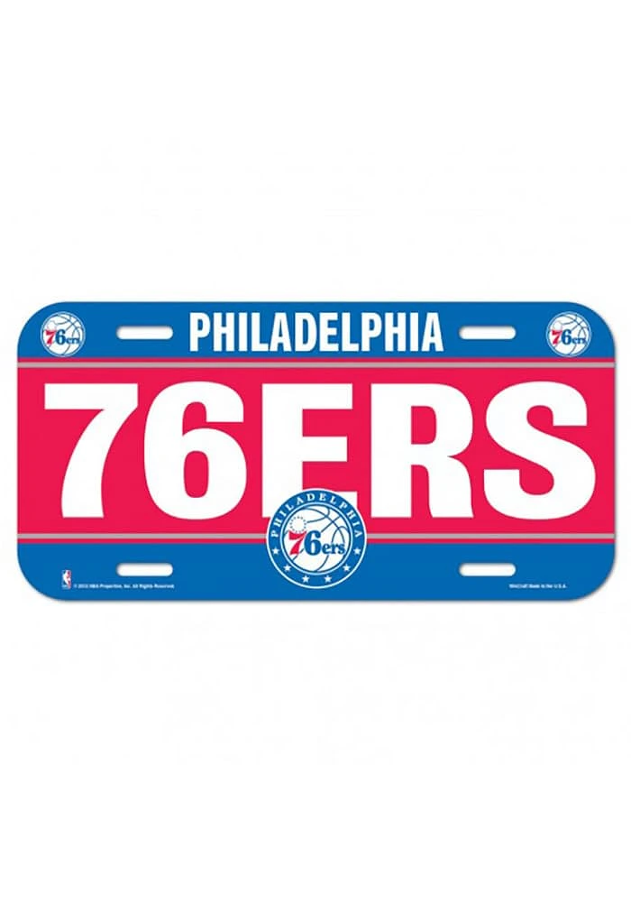 Philadelphia 76ers Blue Team Name Car Accessory License Plate