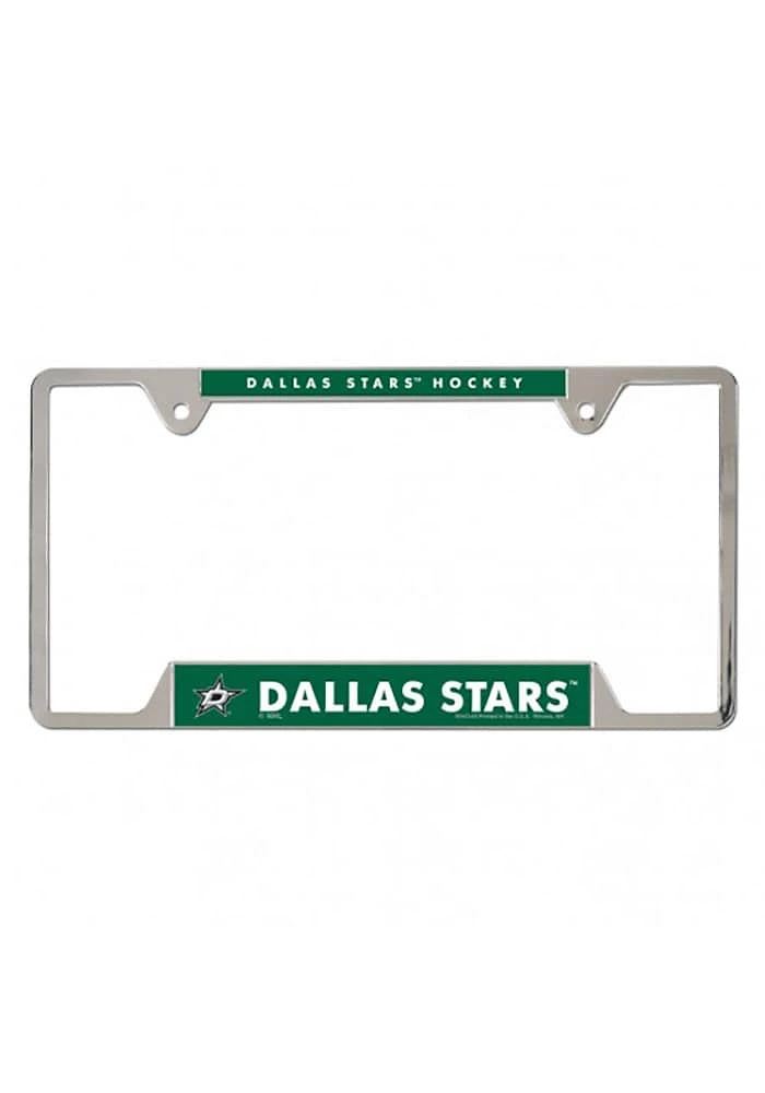 Dallas Stars Thin Metal License Plate Frame - Green