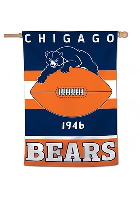 Chicago Bears 28x40 inch Retro Logo Vertical Banner - Navy Blue