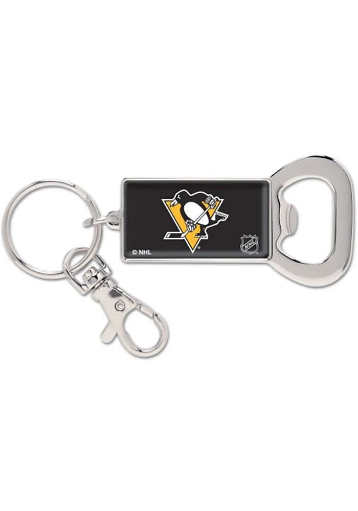 Pittsburgh Penguins Bottle Opener Keychain - Black