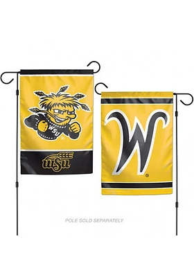 Wichita State Shockers 2-Sided 12.5x18 inch Garden Flag - Yellow