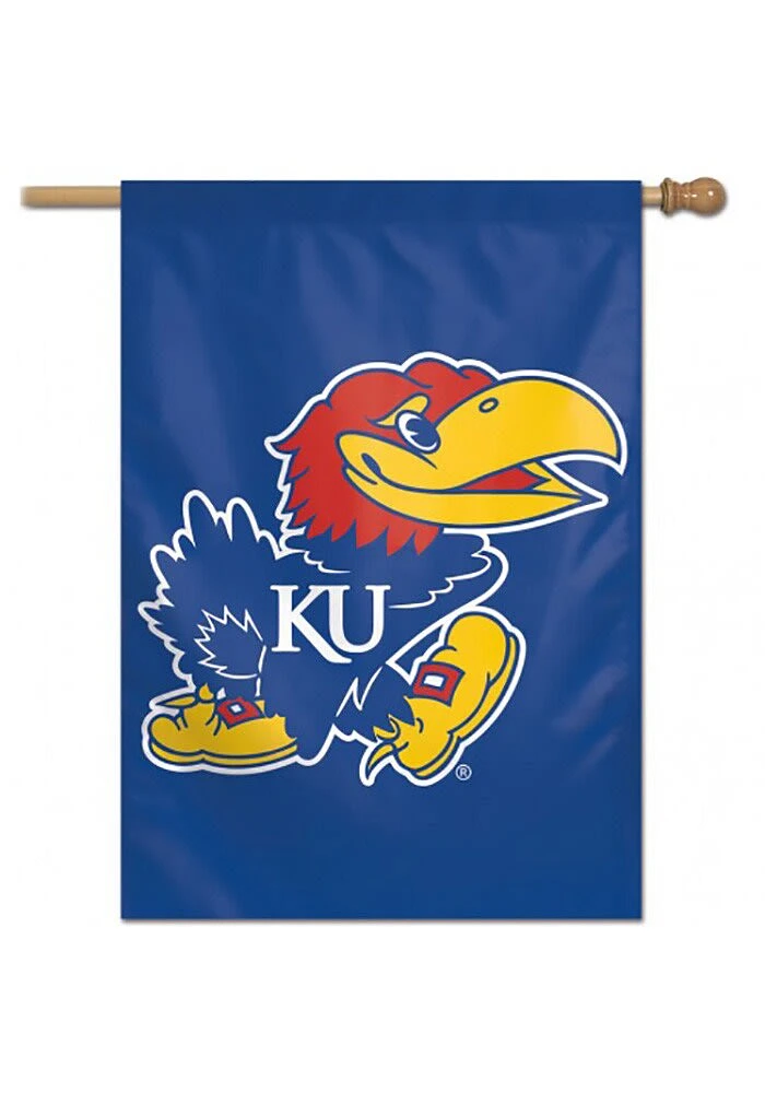 Kansas Jayhawks 28x40 Graphic Banner - Blue