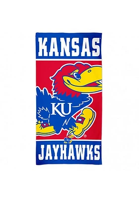 Kansas Jayhawks 30 x 60 Team Logo Beach Towel