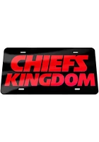Kansas City Chiefs Black Kingdom Car Accessory License Plate