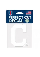 Cleveland Guardians 4x4 inch Perfect Cut Auto Decal - White