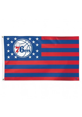 Philadelphia 76ers Americana Silk Screen Grommet Flag - Blue