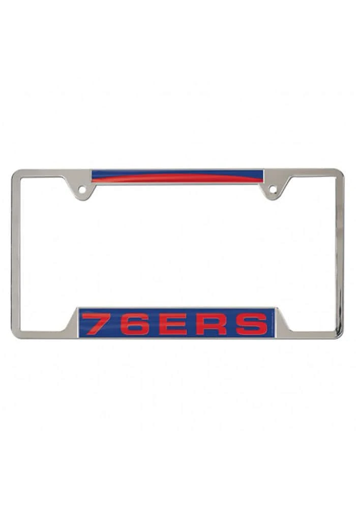 Philadelphia 76ers Inlaid Metal License Frame
