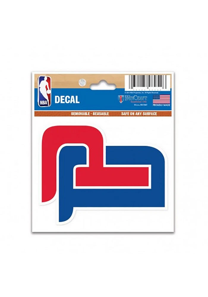 Detroit Pistons Multi-purpose Auto Decal - Red