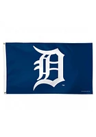 Detroit Tigers Deluxe 3x5 inch Silk Screen Grommet Flag - Navy Blue