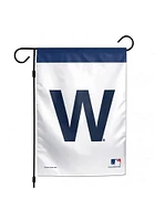 Chicago Cubs 12x18 inch W Garden Flag - White
