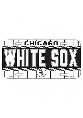 Chicago White Sox Black Plastic Car Accessory License Plate