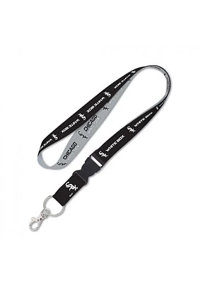 Chicago White Sox 1 inch Lanyard - Black