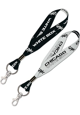 Chicago White Sox Wordmark 1 inch Lanyard - Black