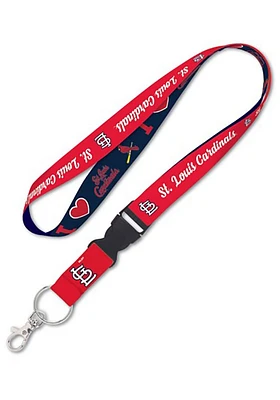 St Louis Cardinals 1 inch Lanyard - Red