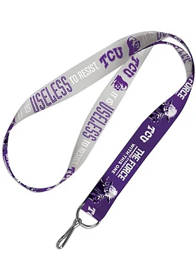 TCU Horned Frogs Yoda Vader 1 Inch Lanyard