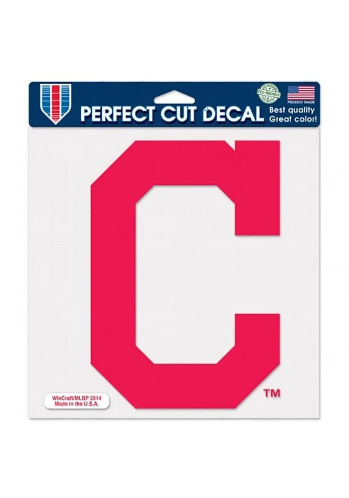 Cleveland Guardians 8X8 Auto Decal - Red