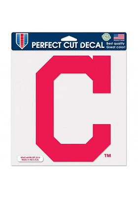 Cleveland Guardians 8X8 Auto Decal - Red