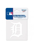 Detroit Tigers 4X4 Auto Decal - White