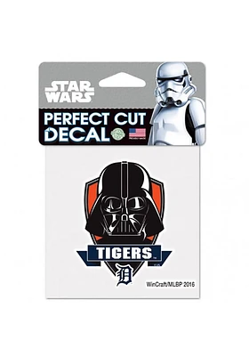 Detroit Tigers 4X4 Darth Vader Auto Decal - Black