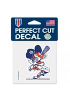 Detroit Tigers 4X4 Cooperstown Auto Decal - White