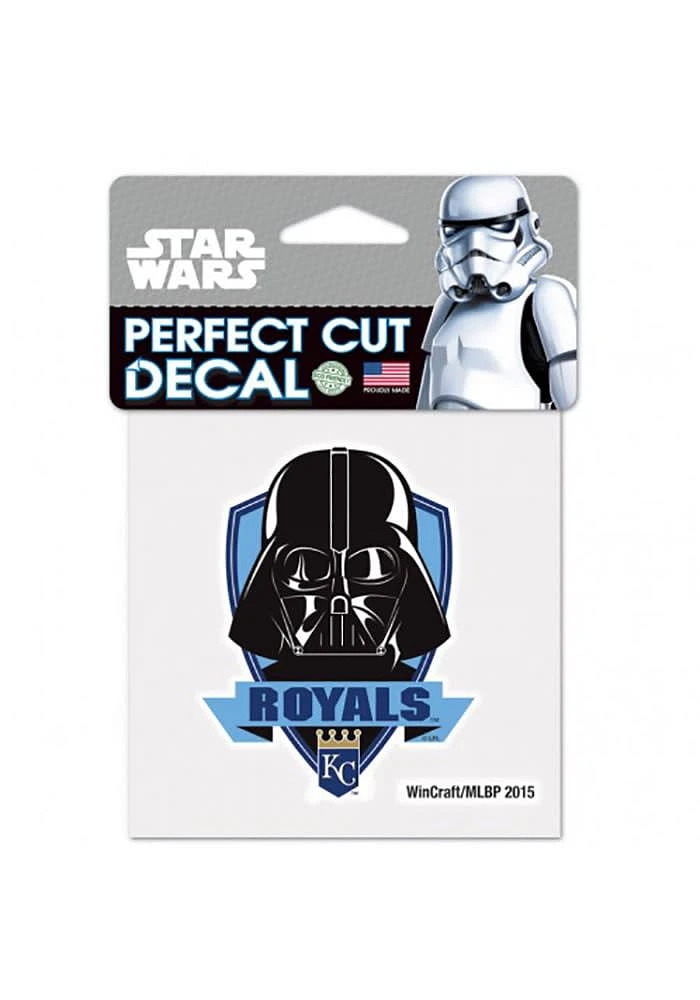 Kansas City Royals 4X4 Darth Vader Auto Decal - Black