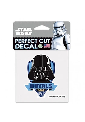 Kansas City Royals 4X4 Darth Vader Auto Decal - Black