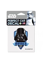 Kansas City Royals 4X4 Darth Vader Auto Decal - Black