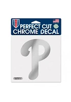 Philadelphia Phillies 6X6 Auto Decal - Silver