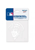 Pittsburgh Pirates 4X4 Design Auto Decal - White