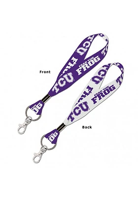 TCU Horned Frogs 1 inch Lanyard - Purple