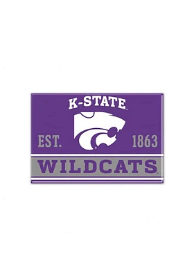 K-State Wildcats Metal Magnet