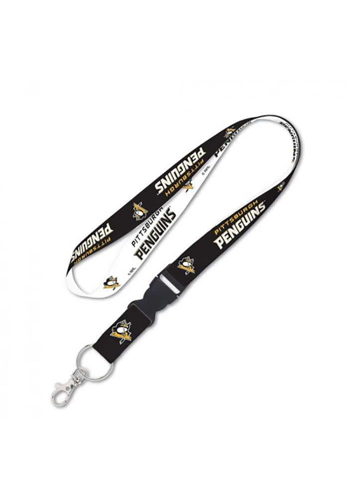 Pittsburgh Penguins 1 inch Lanyard - Black