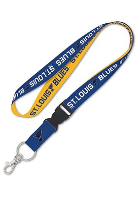 St Louis Blues 1 inch Graphic Lanyard - Blue