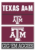 Texas A&M Aggies 2 Pack Rectangle Magnet