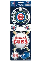 Chicago Cubs 4x11 Prismatic Stickers - Blue
