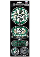 Dallas Stars 4x11 Prismatic Stickers - Green
