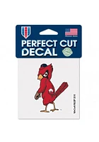 St Louis Cardinals 4x5 inch Perfect Cut Cooperstown Auto Decal - Red