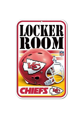 Kansas City Chiefs 11x17 Plastic Sign - Red