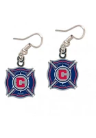 Chicago Fire Dangler Womens Earrings