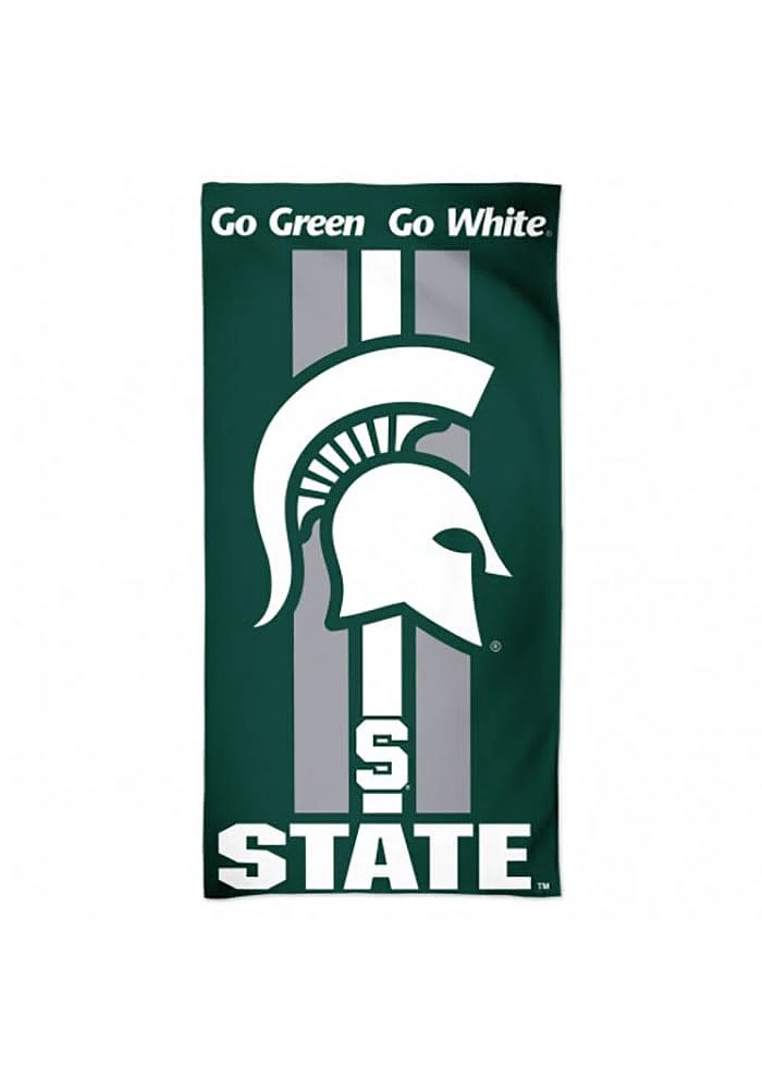 Michigan State Spartans 30x60 Team logo Beach Towel