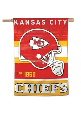 Kansas City Chiefs 28x40 inch Retro Logo Vertical Banner - Red