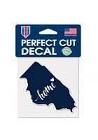Chicago 4x5 inch State Shape Auto Decal - Blue