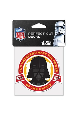Kansas City Chiefs Darth Vader 4x4 inch Auto Decal - Red