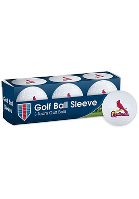 St Louis Cardinals 3 Pack Golf Balls