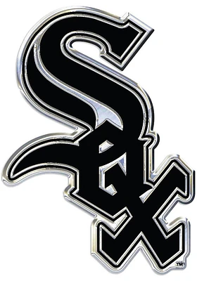 Chicago White Sox Chrome Car Emblem - Grey