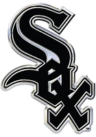 Chicago White Sox Chrome Car Emblem - Grey