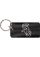 Chicago White Sox Carbon Keychain - Black
