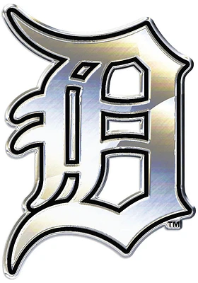 Detroit Tigers Chrome Car Emblem - Grey