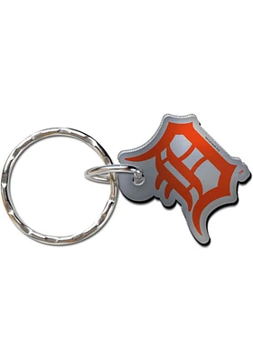 Detroit Tigers Metallic Keychain - Navy Blue