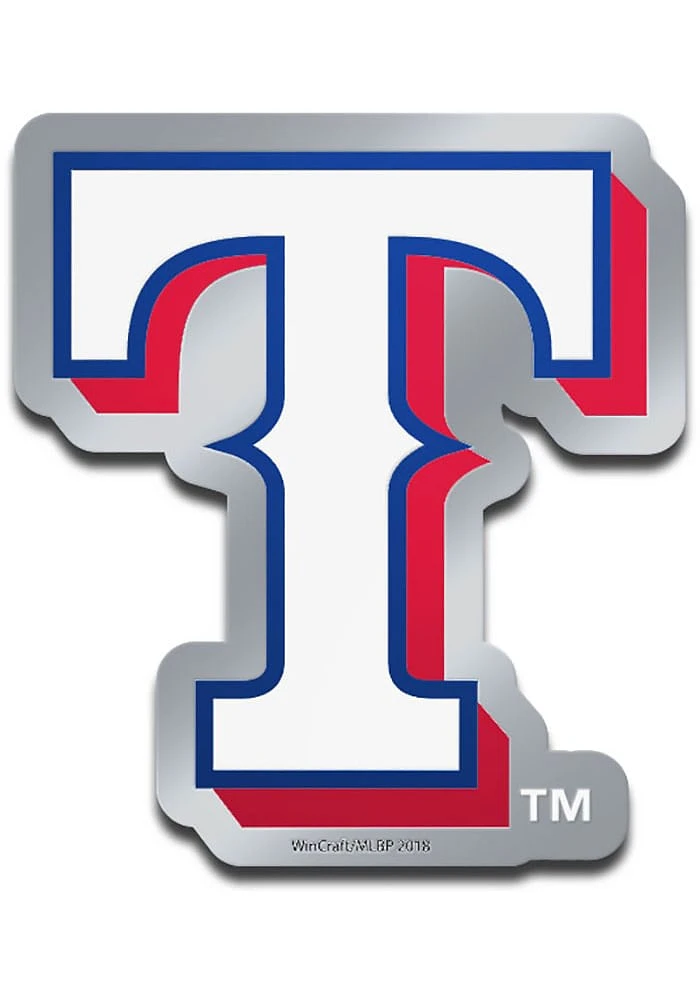 Texas Rangers Metallic Car Emblem - Blue